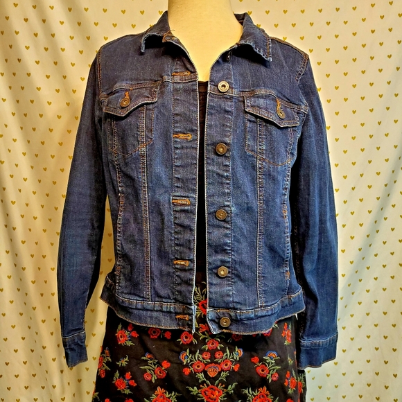 Liz Claiborne Jackets & Blazers - Liz Claiborne Dark Wash Jean Jacket